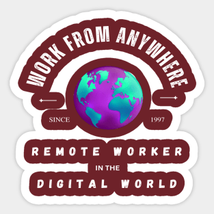 Digital Nomad - Work From Anywhere Sticker